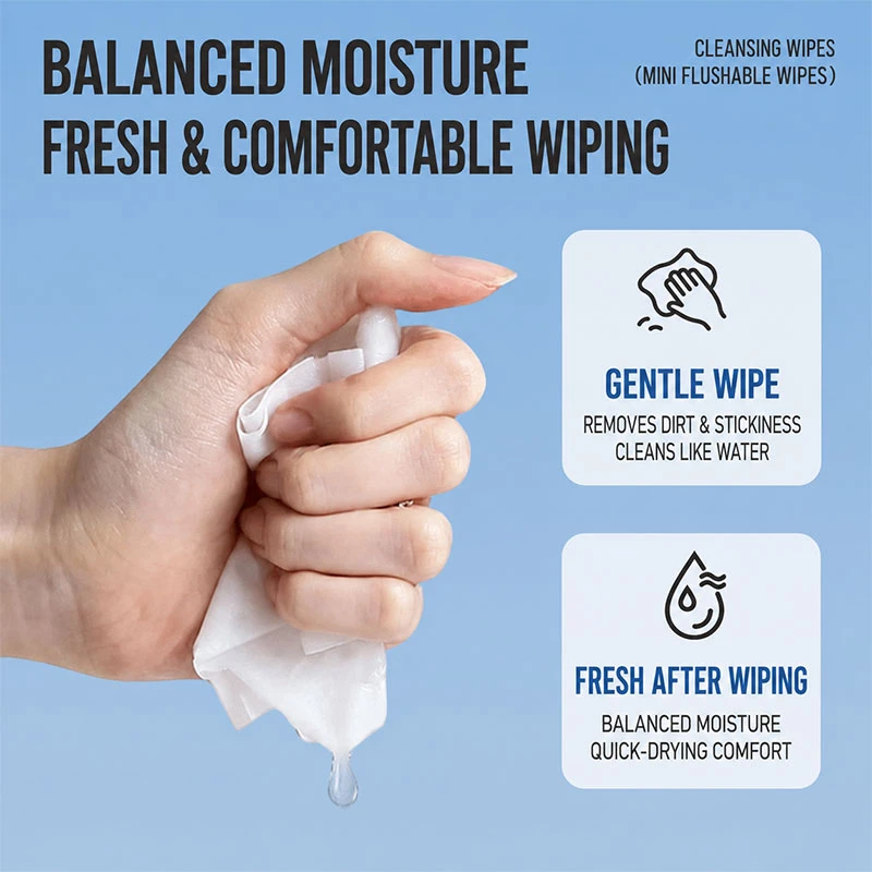 wet toilet paper wipes at small size wet toilet paper wipes at small size